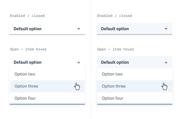 Dropdown example with $field-01 and $field-02