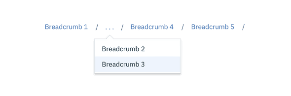 multiple tiers of breadcrumb